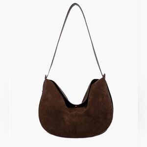Crescent Shoulder Bag Handbag Chocolate Brown